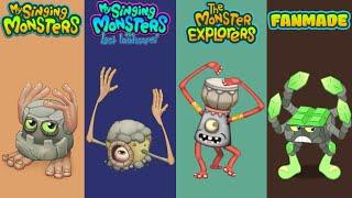 My Singing Monsters Vs The Lost Landscapes Vs Monster Explorers Vs Fanmade  Redesign Comparisons