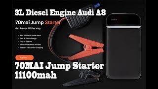 70MAI Jump Starter 11100mah. We started a 3l Diesel Engine Audi A8. Start your car up to 40 times