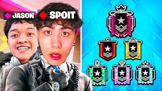 Spoit & Jasontheween 2v2 vs EVERY Rank In Rainbow Six Siege