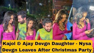 Kajol & Ajay Devgn Daughter - Nysa Devgn Leaves After Christmas Night Party