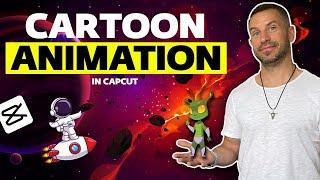 Make Your Own CARTOON Animation in CapCut  Step by Step Tutorial