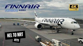 FINNAIR A350-900 AY73 Economy Class - Helsinki to Tokyo Narita Moomin Livery Aircraft 4K