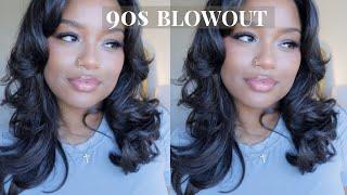 HOW TO 90s blow out on natural hair