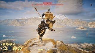 Epic Spartan Kick Off Cliff - Assassins Creed Odyssey