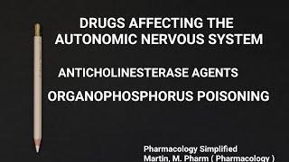 Anticholinesterase agents Neostigmine Organophosphorus compound poisoning Pralidoxime