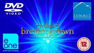 Opening to The Twilight Saga Breaking Dawn - Part 2 UK DVD 2013