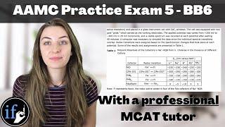 MCAT Bio & Biochemistry Walkthrough with Professional Tutor  AAMC Practice Exam FLE 5 BB 6