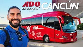 Esta es la manera MÁS BARATA para llegar a CANCÚN  ADO Aeropuerto  Review #109