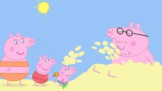 Peppa Pig Türkçe  plajda bir gün  Çocuklar İçin Çizgi Filmler