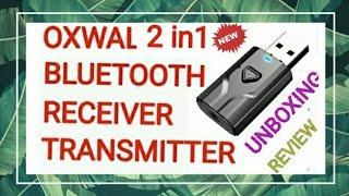 Oxlaw 2 in 1 Bluetooth Adapter Transmitter Receiver