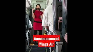 Announcement Wings Air