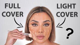DIFFERENCE BETWEEN LIGHT AND FULL COVERAGE FOUNDATION  NINA UBHI