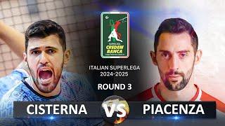 Cisterna vs Piacenza  Italian Volleyball SuperLega 20242025