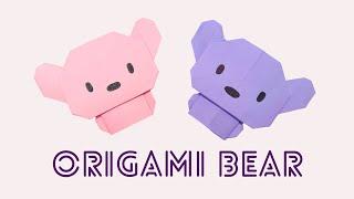 Easy Origami Bear  Cute Origami Animals