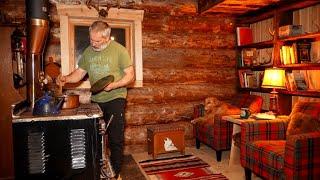 Building a Bookcase Wall and End Table My Off Grid Log Cabin Interior is Almost Finished