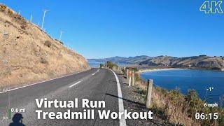 Virtual Run  Virtual Running Videos Treadmill Workout Scenery  Taiaroa Heads Run 1 Hour