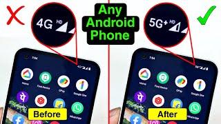 Activate 4G to 5G in any Android Phone  Unlimited 5G Trick  How to Enable 4G to 5G in Android