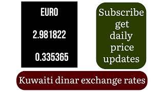 Kuwaiti dinar exchange rates today Today 11 August 2024