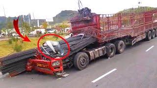 Heavy Machinery Fail Compilation【2023 ---Truck & Car Fails UNBELIEVABLE IDIOTS TRUCK DRIVERS FAILS