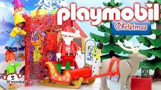 Playmobil Holiday Christmas Advent Calendars 2017 Santas Workshop & More 3 Full Calendar Openings