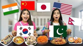 Eating Different Country Food Challenge अलग अलग देश का खाना