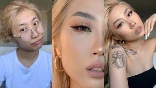 Asian Baby Girl Transformation  ABG Makeup Tutorial  Baddie Makeup