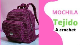 MOCHILA bolso tejido a crochet