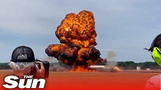 Jet-powered racing truck explodes in fatal incident at Michigan air show