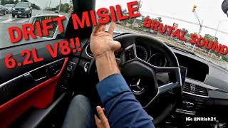 DRIFT SESSION C63 AMG P31 - HELLCAT TRIES TO OUTRUN THE BENZ CAN IT?