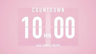 10 Min Countdown Flip Clock Timer  Simple Beeps 