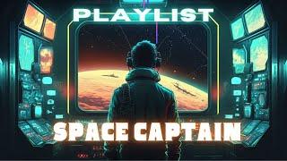 Space Captain Synthwave Playlist Retrowave  Chillwave  LoFi Sci Fi 80s Music Mix