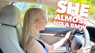 SHE ALMOST HIT A BMW  MORE SHOTS  Family 5 Vlogs
