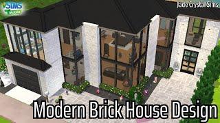 The Sims Mobile Modern Brick House Design