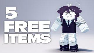 HURRY GET 5 FREE ROBLOX ITEMS 2024