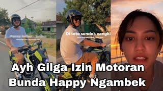 HAPPY ASMARA NGAMBEK DI TINGGAL GILGA SAHID MOTORAN SAMA RAMA