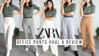 ZARA Office Pants Haul  Must Have Pants & Trousers  Workwear 2023