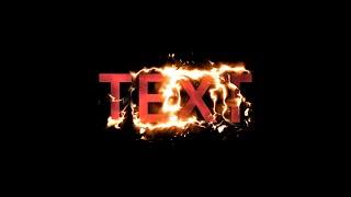 Fire Text Effect in Alight Motion