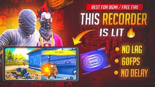 Best No Lag Screen Recorder For Bgmi  Free Fire Android   How To Record Bgmi Gameplay Without Lag