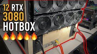 BEST way to cool 12 RTX 3080 Mining Rig  HotBox Method