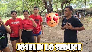 Joselin seduce al bolo y lo pone nerviosoFátima no puede evitar los celos.