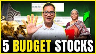 5 Budget Stocks set to Rally?  Time to buy before budget?  Budget 2024  Rahul Jain Analysis