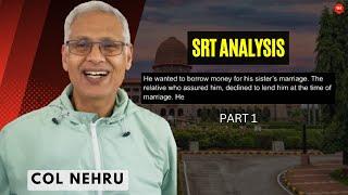 Analyzing SRT Responses of a Student at NFA  SSB Psych Tests  Col M M Nehru  Part 1
