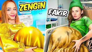 BİR GÜN BOYUNCA HAMİLE OLMAK ? ZENGİN VS FAKİR @GamzeKarta