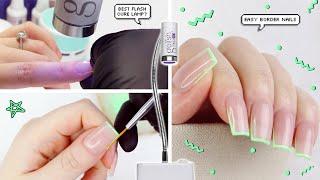 EASY DIY GEL X BORDER NAILS AT HOME  The Beauty Vault