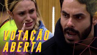 TRAIÇÃO E TRETA SARAH E RODOLFFO BRIGAM NA VOTAÇÃO ABERTA   BIG BROTHER BRASIL 21