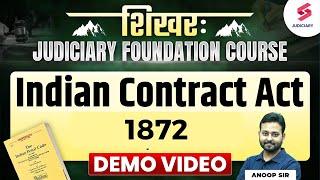 Indian Contract Act 1872 for all Judiciary Exams  Demo Video for Judiciary Exams by Anoop Sir