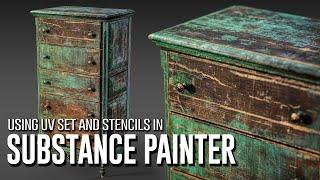 Using UV set and Stencils In Substance Painter -- English version