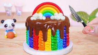 Colorful Rainbow Cake  Tasty Miniature Rainbow Chocolate Cake Decoration For Summer Party