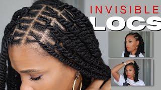 HOW TO INVISIBLE LOCS. NO CROCHET METHOD. PERFECT FOR FINE HAIR