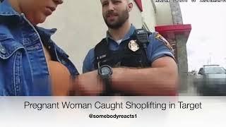 WOMAN 40 WKS PREGNANT IN PROCESS OF STEALING FROM TJMAXX GETS CAUGHT WITH STOLEN TARGET BREASTPUMP